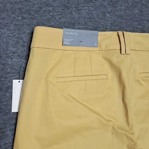 Talbots 7” Yellow Women's Shorts - Picture 11 of 13